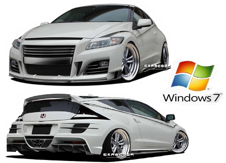 WINDOW LOGO - mw2, window 7, car, honda