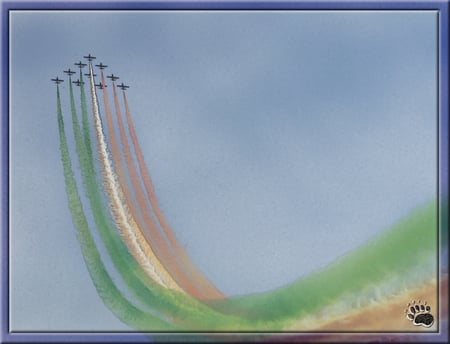 Frecce Tricolori - tricolori, aerobatic, frecce, military, aircraft