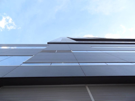 Look Up! - sky, windows, building, clouds