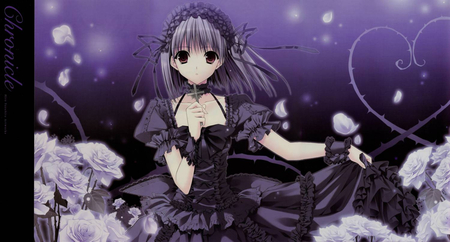 Chronicle - dress, girl, chronicle, anime