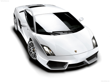 lamborghini gallardo lp in white - 1, 2, 3, 4