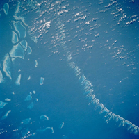 Northern end of the Great Barrier Reef