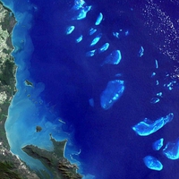 The Great Barrier Reef from space