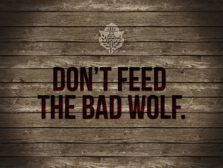 Dont feed the bad wolf - wallpaper fun, wolf, bad, dont feed the, texture, wallpaper