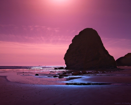 Sentinel II - pretty, sunset, beach, nice, lovely, pink