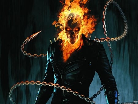 Ghost Rider - ghost, rider, cool, skull