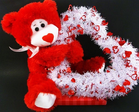 Valentine bear - love, bear, heart, valentine, teddy