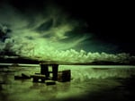 Clouds on the beach