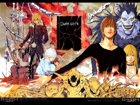 Death Note - anime, dark, death note