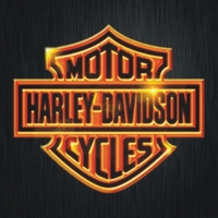 Harley-Davdison lumineux orange