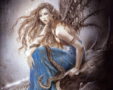 Fantasy girl - fantasy art, abstract, fantasy, luis royo