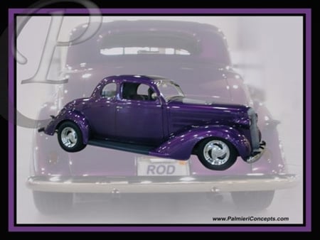 Chevy-purple - purple, hotrod