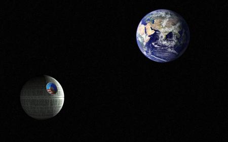 Obama Star Ready to Strike Planet Earth - over take, strike, death star