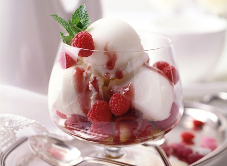 raspberry delight - dessert, summer, sorbet, raspberry, fruit