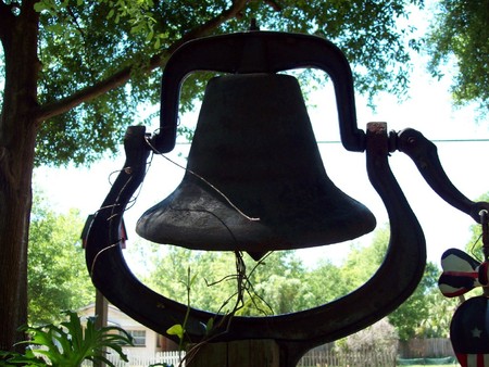 The Bell - outside, bell, post, trees