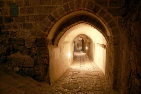 Hallway Jaffa Israel - bricks, archway, hallway, arch, architecture, jaffa israel