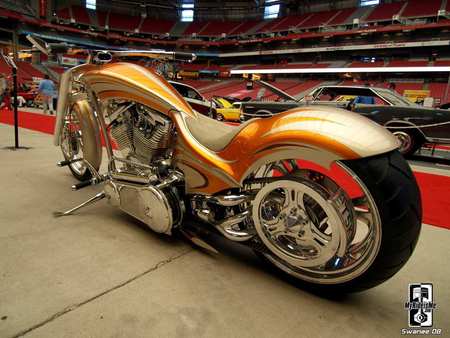 Motorcycle - motorcycle, gold