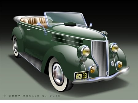 1936 Ford Green - ford, green