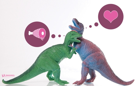 Prehistoric Love - prehistoric, love, funny, dinosaur