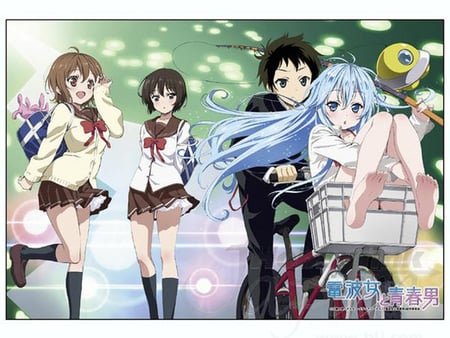 Denpa onna to seishun otoko - cute, onma, cart, otoko