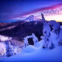 Mountain in winter