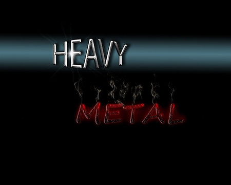 Heavy Metal - music, black, metal, white, red, rock, heavy