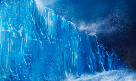 Extreme Cold - ice, iceberg, extreme, cold, blue, fantasy, wind