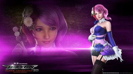 Alisa - alisa, pink, hair, light, tekken, blood vengeance, robot, cyborg