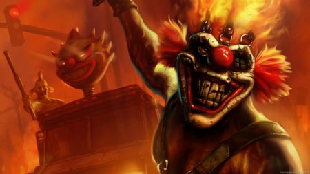 creepy Joker - twisted metal, dark, creepy, joker