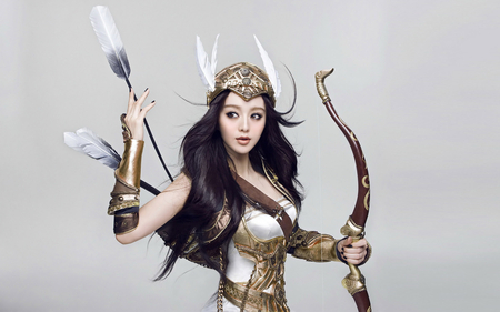 Beautiful Archer - bow and arrow, archer, beautiful, girl, beauty, lovely, asian