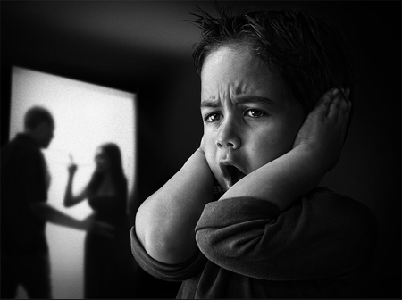 Please stop ! - black and white, child, people, cry