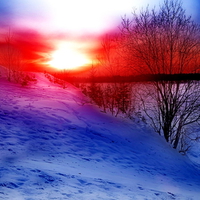 Winter sunset