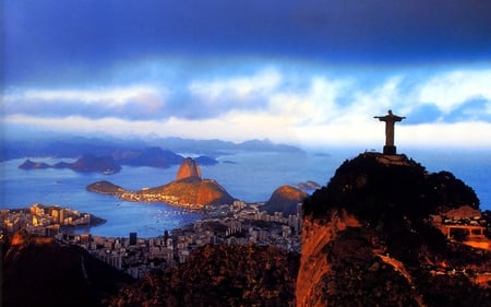 statue in brazil - nature, statue, travel, mountain, photography, green, religious