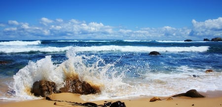 breaking - pretty, nice, lovely, beach