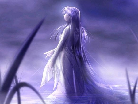 Purple Fairy - purple, girl, pretty, fairy, fantasy