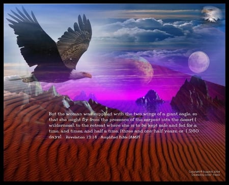 Eagle With Christian Verse - eagle, beautiful, verse, christian, scripture