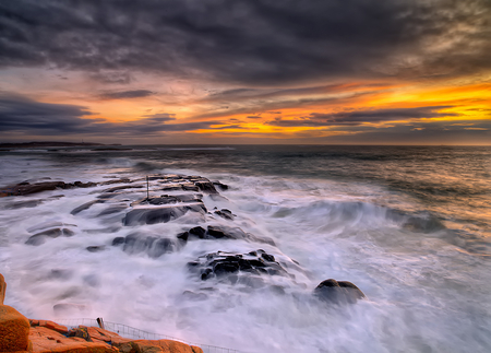 After the storm..... - after, sunset, nature, beach, strom