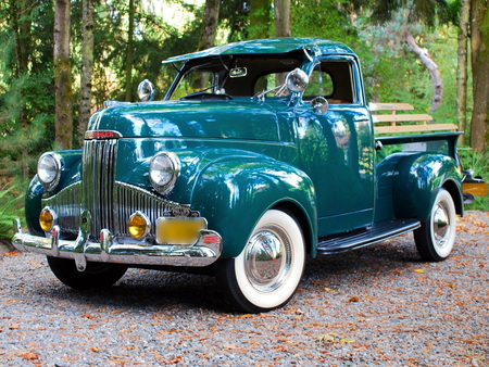 1947 Studebaker Pickup - pickup, studebaker, 47, antique, car, vintage, 1947, truck, classic, trees