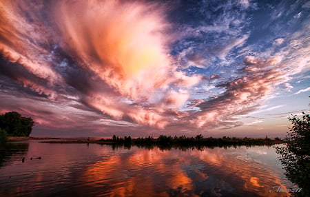 Blast of beauty for Robotic - reflections, clouds, coral, water, sky