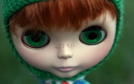 Cute Freckles Doll - abstract, beautiful, photography, freckles doll, eyes, green eyes, doll, freckles, cute