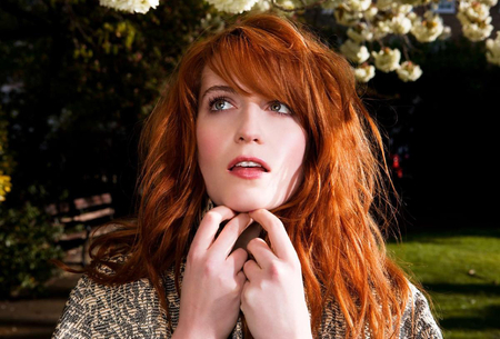 Florence and The Machine - red hair, flower, florence and the machine, singer, music, girl, woman