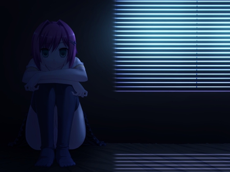 lonely - dark, lonely, anime, girl