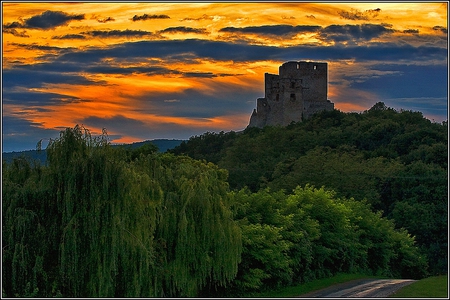 Clouds on Fire - on fire, clouds, picture, beautiful