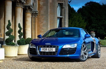 Audi - cars, audi, car, blue