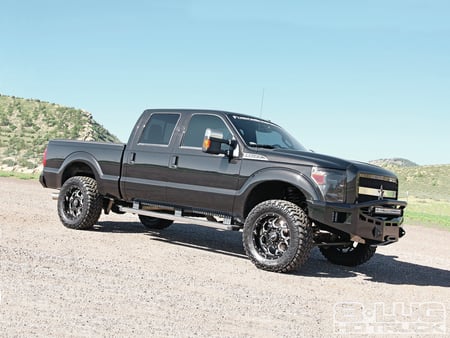 Fusion - truck, black, lift, 4 doors, ford