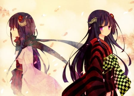 Shirakiin Ririchiyo - girls, shirakiin ririchiyo, anime, kimono, long hair