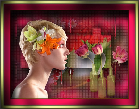 Flowers - collages, psp, creations, graphics