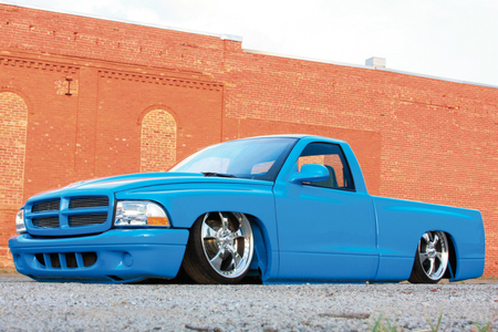 Blue Baller - mopar, truck, white inteior, raceline stunna wheels