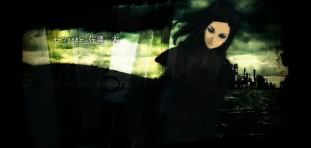 Re-l Mayer - anime, female, black hair, ergo proxy, re-l mayer, long hair, dark