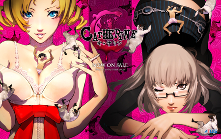 Heaven and Hell - catherine, atlus, game, ps3, katherine